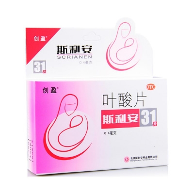 斯利安 葉酸片 31片的封面